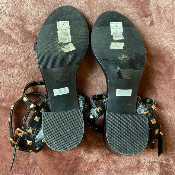 Miss Selfridge Black Studded Chunky Gladiator Sandals 8.5 - Picture 7 of 7